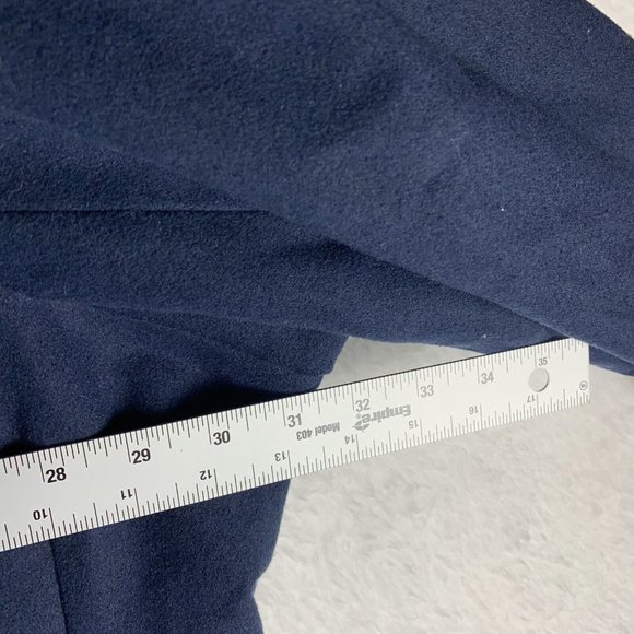 Outlander Swing‎ Coat Women's 6X Navy Blue Rayon Stretch Double Breasted 7424 - Picture 8 of 13